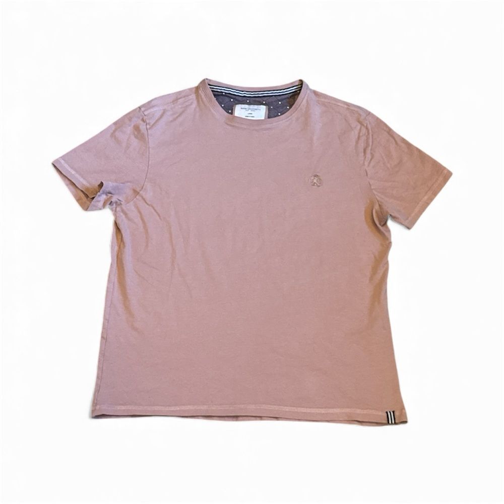 Rugby University Men's L Casual Mauve Tee